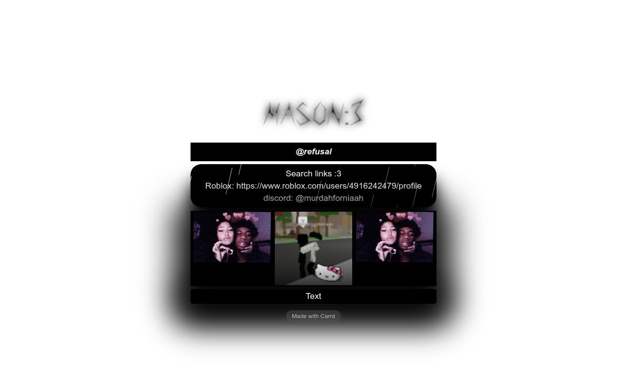 Carrd profile picture for @refusal